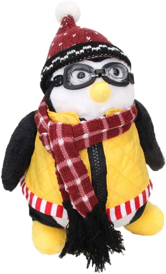 Red ROSEY Cute TV Friends Plush Doll Joey's Friend HUGSY Penguin Rachel Stuffed Toy Plush Penguin Toy Rachel Stuffed Toy 47 cm Joey's Friends HUGSY Plush Penguin Rachel Stuffed Doll