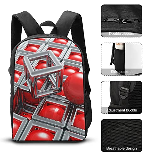 Sac à dos imprimé en 3D Cube idée cadeau rentrée scolaire