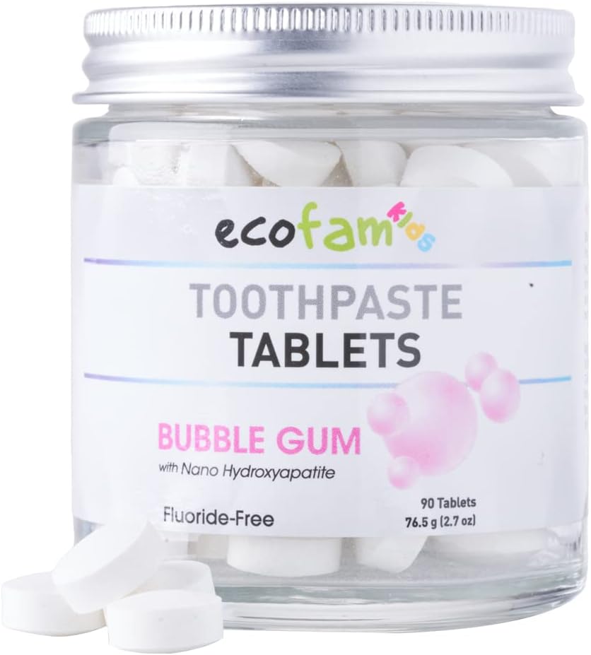 Ecofam Toothpaste Tablets Bubble Gum Chewable