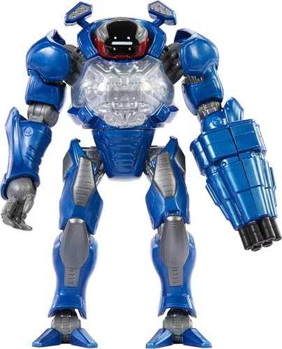 Masters of the Universe Feature Action Figure Combat Ready Roboto, Twist & Release Quick Draw Move, 5.5 Inch with Blaster, 2026 Movie Accurate Hero Toy