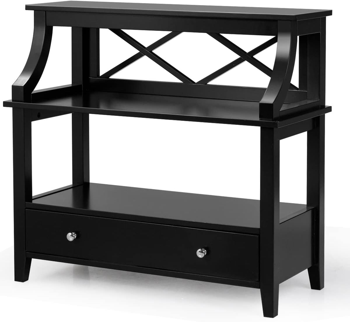 Multigot Console Table, Wooden Storage Sofa Side Table with Drawer