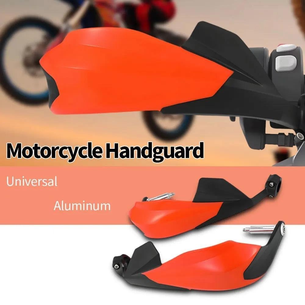 Protectores Manos Moto Protector Manos Universal Motocicleta Protector Manija Protector Palanca Embrague Freno Prueba Viento Protector Parabrisas(White)