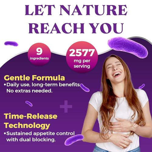 Appetite Suppressants for Women, Natural Fat Burner That Work Fast, High Dose in Glucomannan Konjac Root, Green Tea Extract for Weight Management, Metabolism Booster, Keto Friendly (90 Tablets) - Image 3