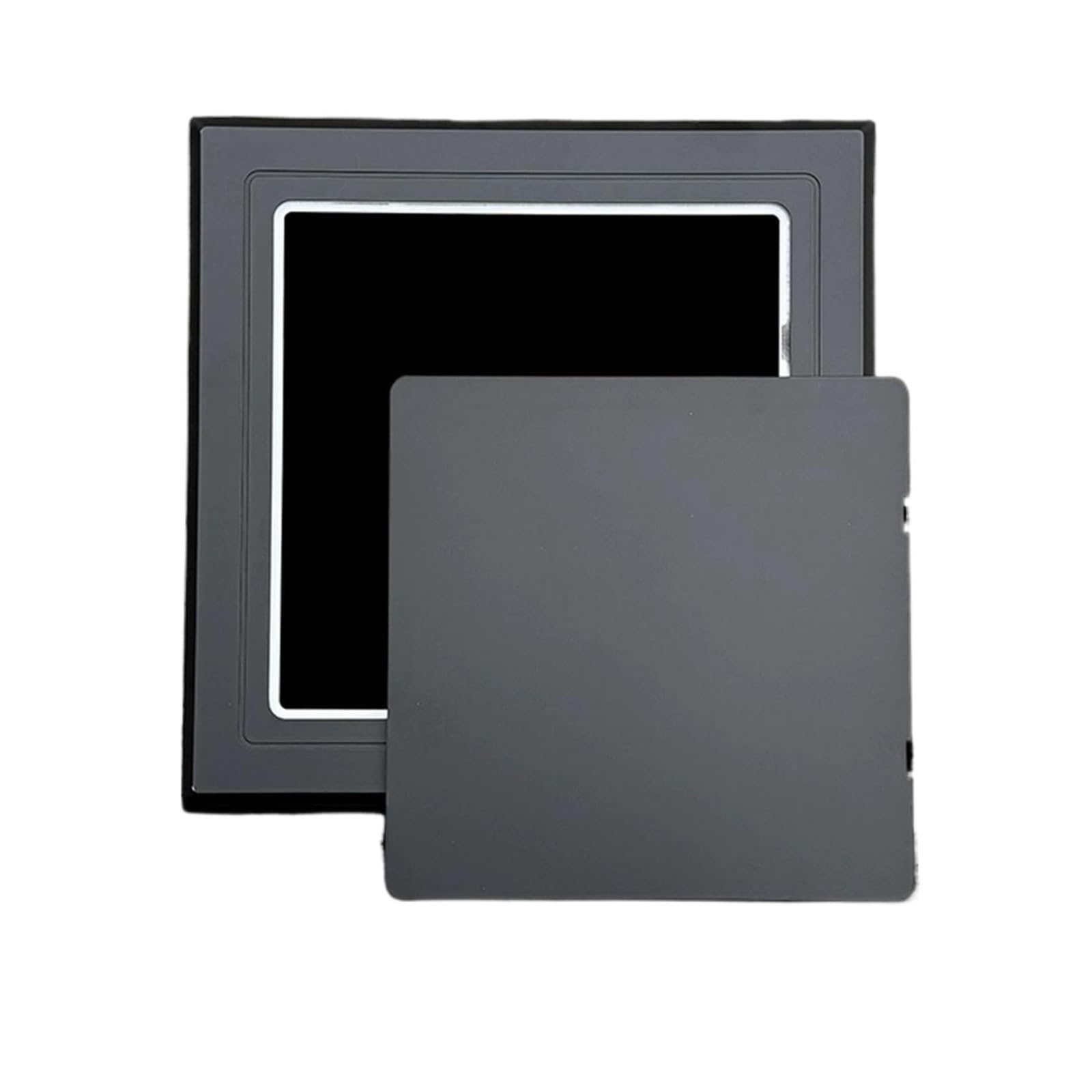 Versatile ABS Inspection Hatch - Self Adhesive Multicolor Multi Sizes for Shower(Black,150x150mm/6x6in)