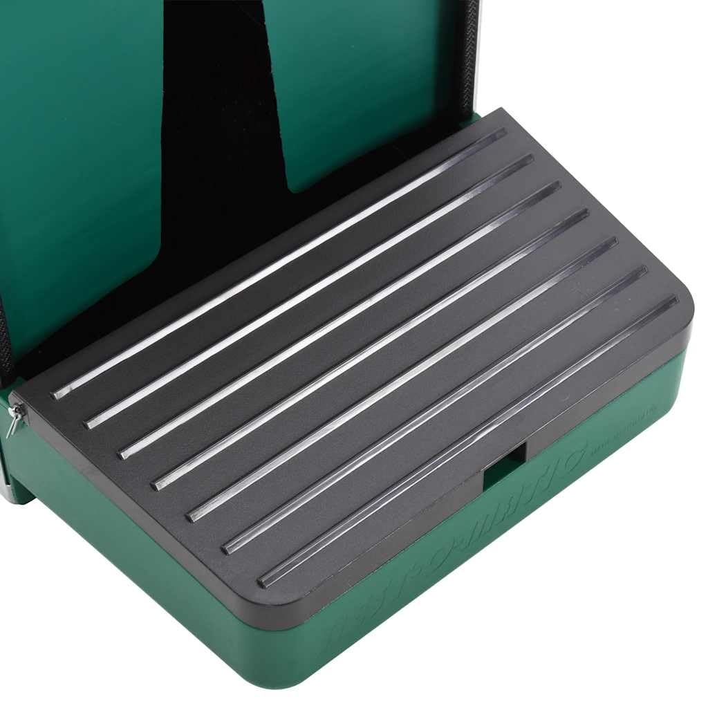 Nestomatic Abroll - Caja nido para aves de corral, chapa de metal galvanizado y plástico ABS, 49 x 31 x 42 cm, con bandeja colectora, base de nido de polietileno, para establo, casa, cabaña