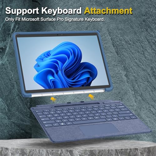 Fintie ECAF020US Hard Case For 13 Inch Microsoft Surface Pro 11 / Pro 10 / Pro 9 - Shockproof Folio Rugged Cover With Clear Transparent Back Shell Compatible With Type Cover Keyboard thumb #6