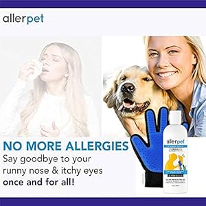 Allerpet Multipet Dander Remover Wfree Pair of Grooming Gloves  Best Pet Dander Remover for Allergens  for Dogcat Dry Skin Treatment  Made in Usa  12oz  Cucciolini Doodles Allerpet multi pet dander remover wfree pair of grooming gloves  best pet dander remover for allergens  for dogcat dry skin treatment  made in usa  12oz   cucciolini doodles