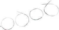 4pcs Violin Substituição de reposição de aço inoxidável Acessórios de instrumentos de violino profissionais para vários tamanhos e marcas de violino