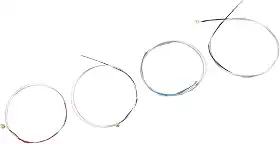 4pcs Violin Substituição de reposição de aço inoxidável Acessórios de instrumentos de violino profissionais para vários tamanhos e marcas de violino