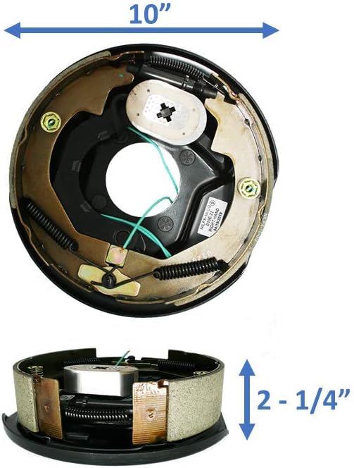 Electric Trailer Brake Assembly - 10" X 2-1/4" for 3,500 lbs Axle - 1 Pair Left (77-10-1) and Right (77-10-2)