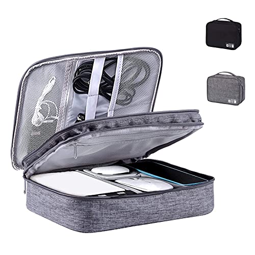 3-lagiger Reisekabel-Organizer Tragbares elektronisches Zubehör Festplattengehäuse Wasserdichte Reisekabel-Aufbewahrungstasche Cover