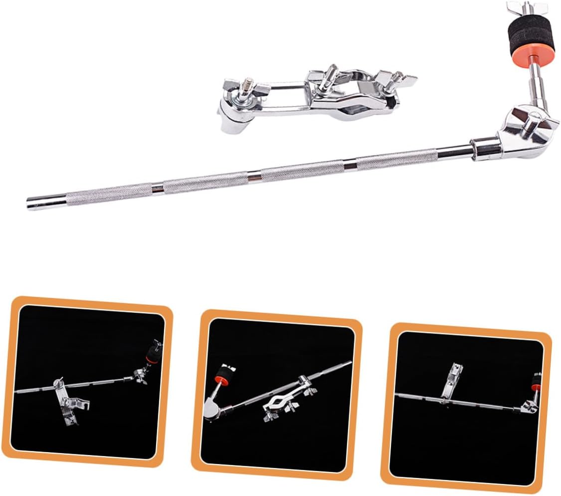 ULTECHNOVO Adjustable Drum Extension Boom Arm with Metal Clamp Holder Cymbal Extension Arm for Drum Set Hardware Accessory for Percussion Mounting