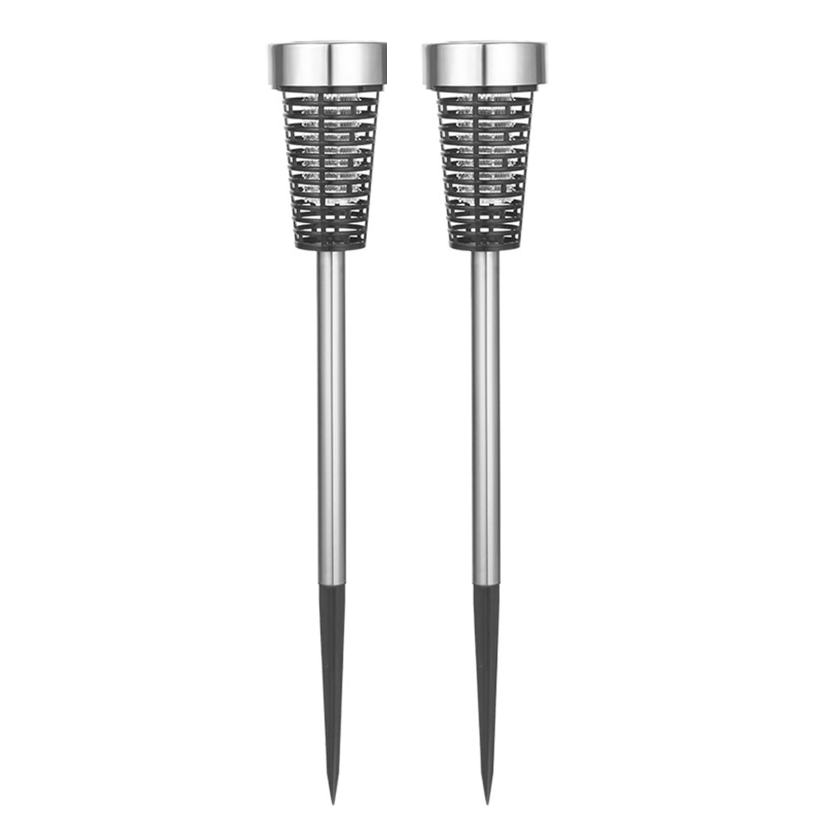 Insetticida Solare per Esterni 2 Pack di Mosche Assassine da Campo Patio Impermeabile Repellente per Zanzare Trappola a Luce LED per Insetti per Giardino, Campeggio, Picnic