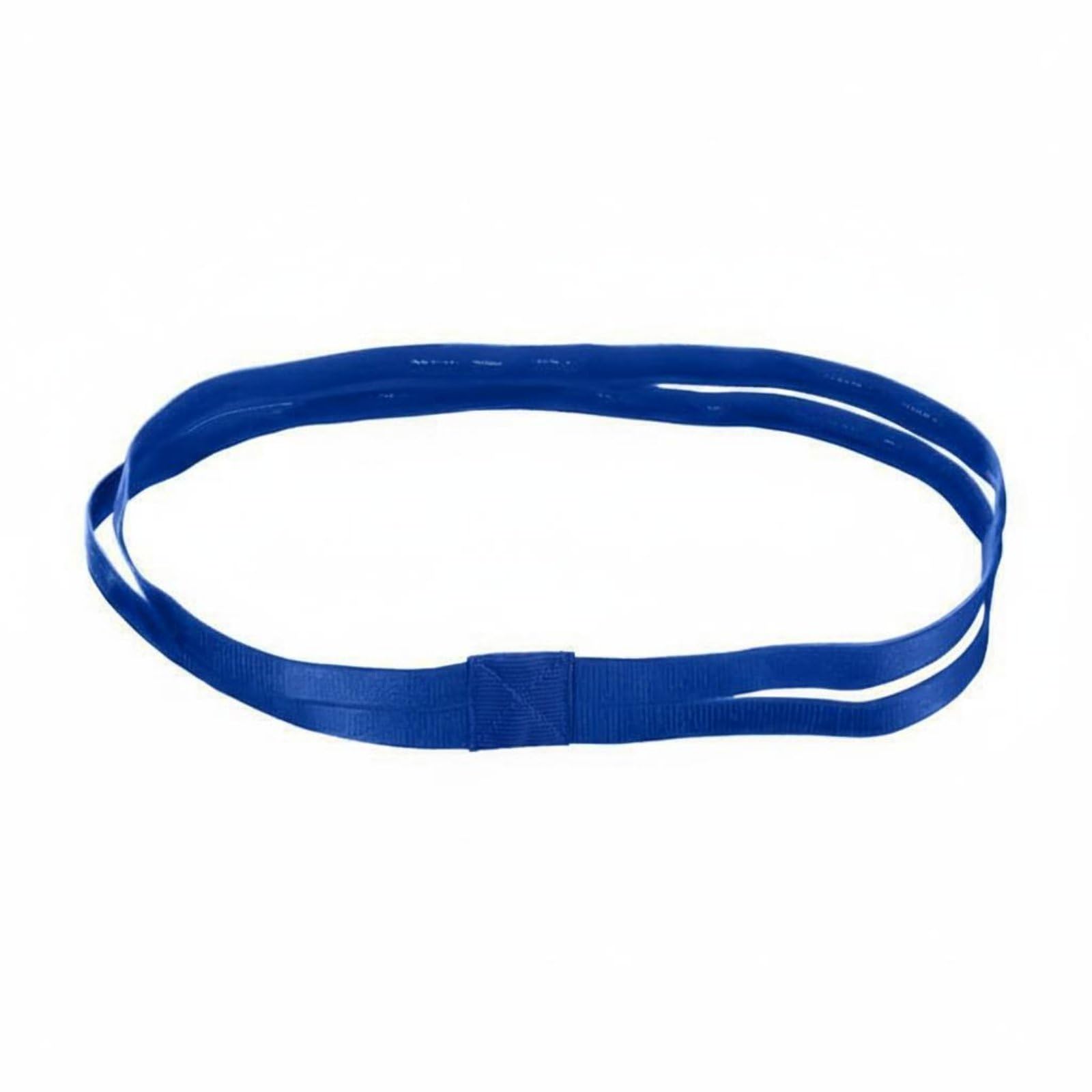 Sweat Absorbing Sweatband Headband Stretchy Non Slip Sports Headband Moisture-Wicking Elastic Sweatband Breathable for Women, Running, Basketball, Stretching, Gym, Royal Blue Double|Sport-image-39