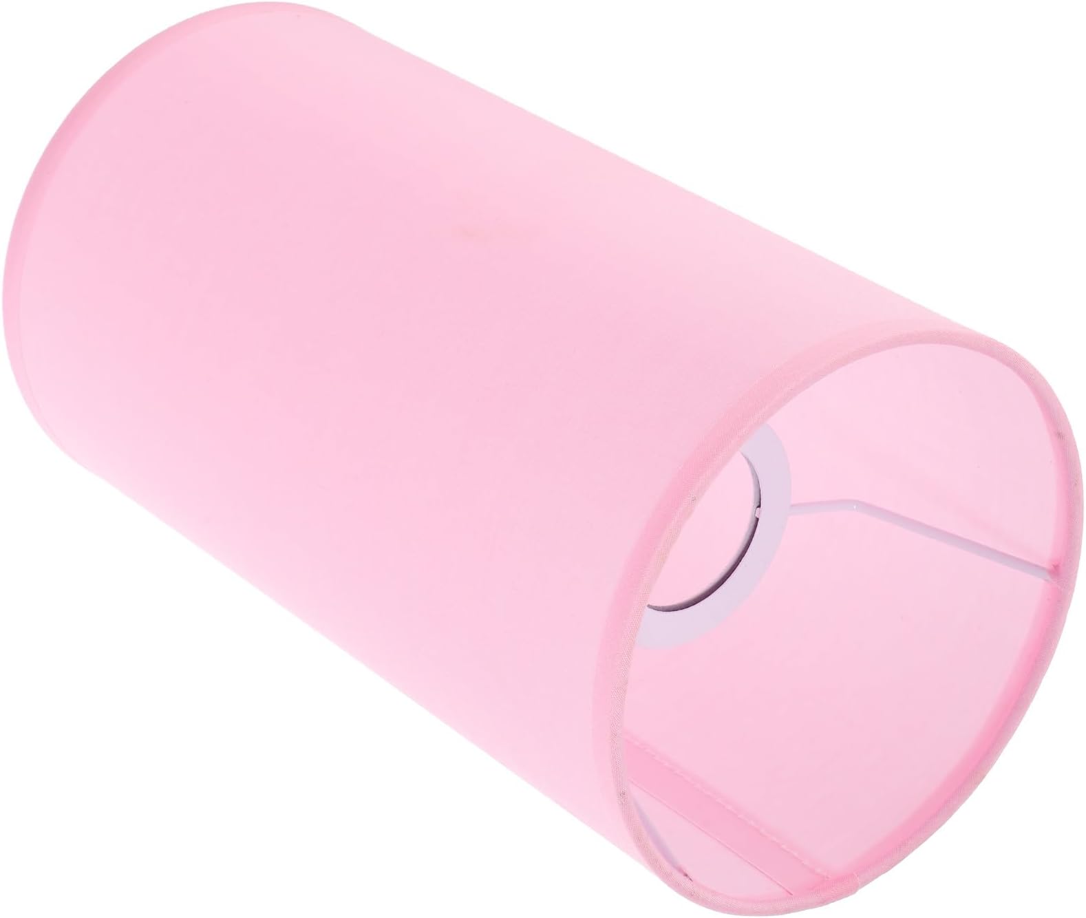Fabric Drum Lamp Shade Pink Cylinder Candy Colour Replacement for Table and Floor Lamps Spider Frame for Living Room Use