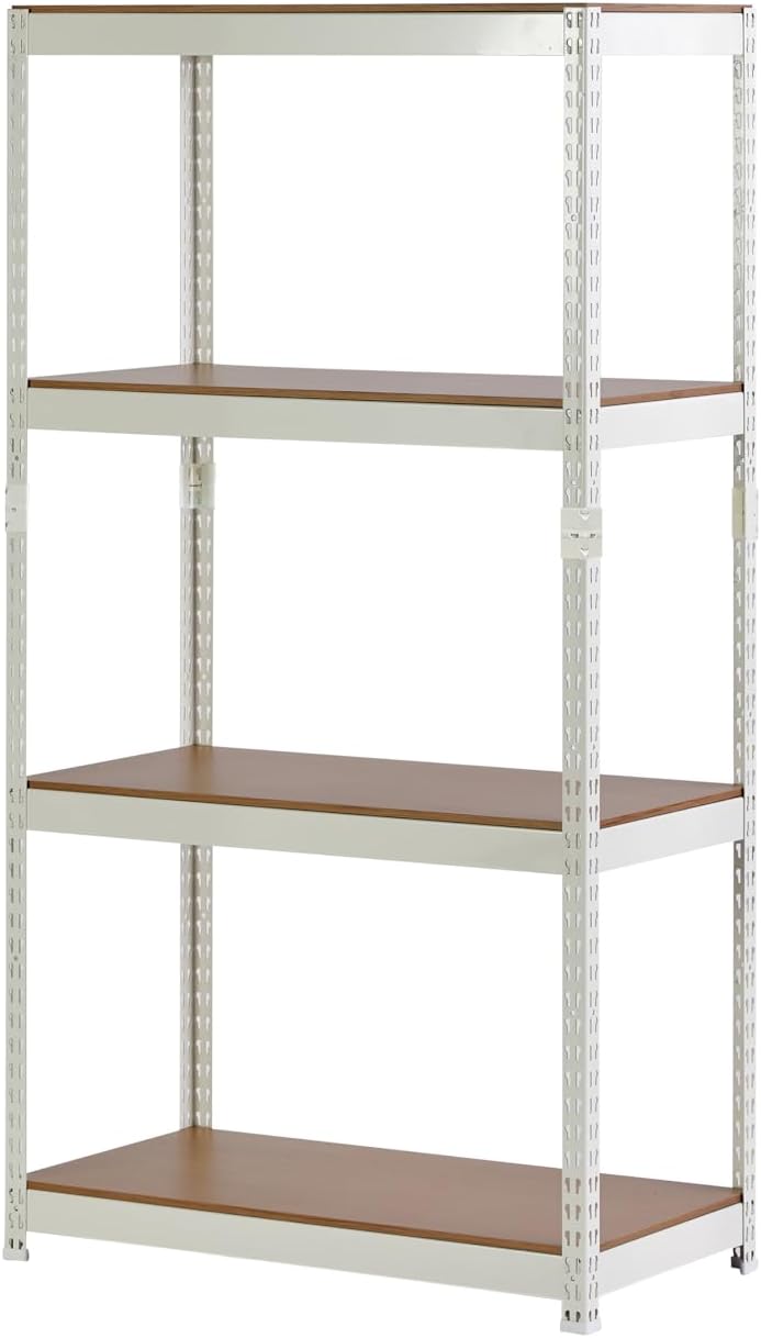 IZEUK スチールラック 4段 高さ伸縮メッシュ 収納棚 防錆加工 パイプ棚 IZEUK スチールラック 4段 高さ伸縮メッシュ 収納棚 防錆加工 パイプ棚