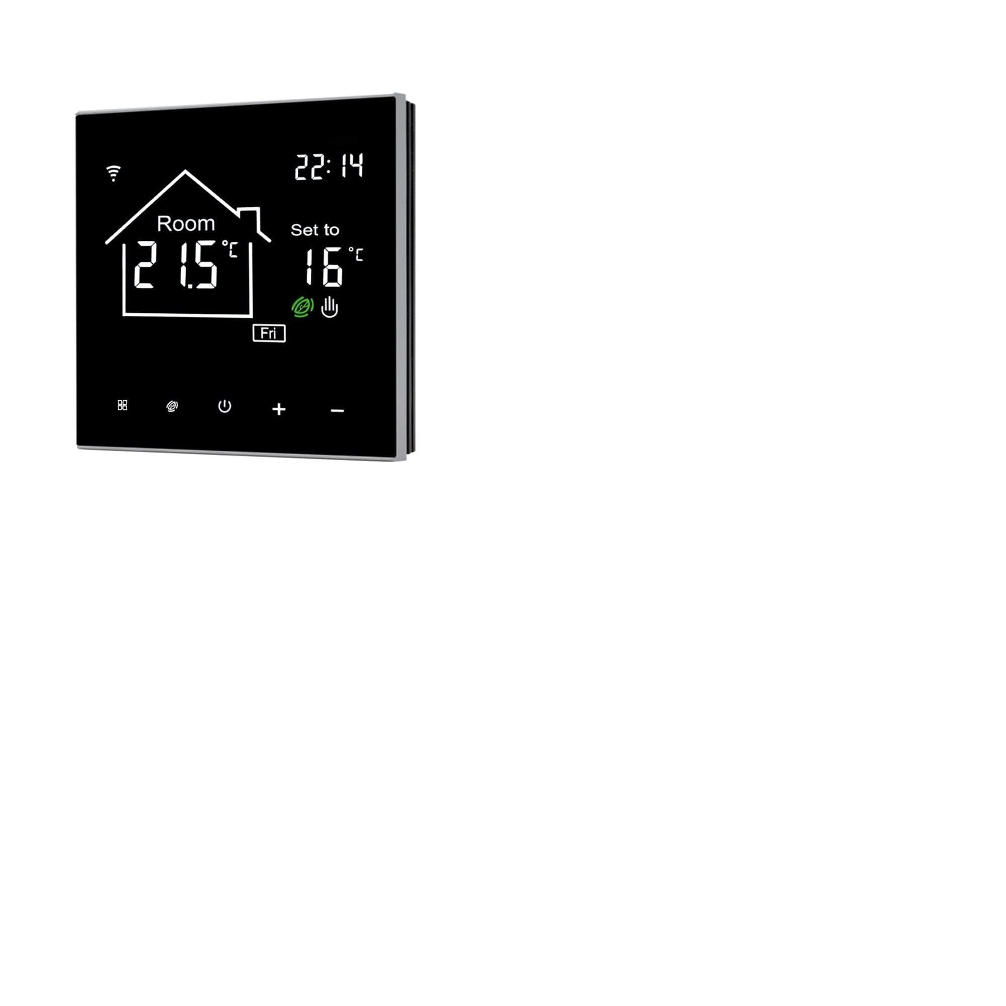 Czujnik termometru, Tuya Wifi Smart Thermostat LCD Wyświetlanie ekranu dotykowego do elektrycznego podłogi podłogowej Woda/gazem Kotłak Temperatura zdalny sterownik bezprzewodowy(WiFi ElectricHeating)