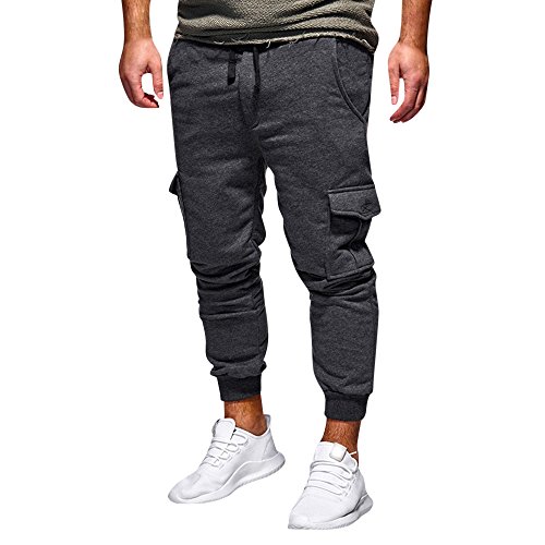 FRAUIT Herbst Winter Jogging Dicke Hose Herren Männer Sport Hose Dicke Hosen Freizeit Sport Reisen Mode Wunderschön Warm Atmungsaktiv Seidig Bequem Stretch Basic Hose Jeans Jeanshose Pants Cover