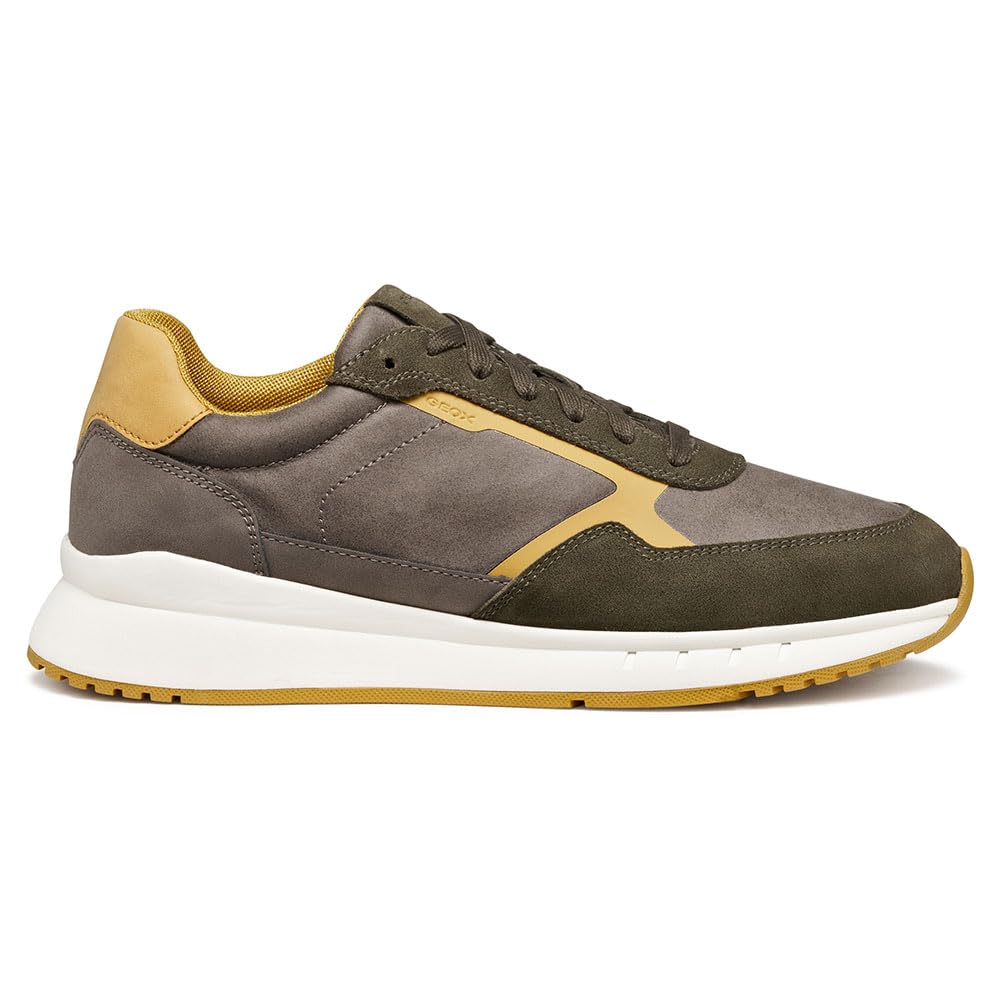 Geox Men U Branthon Sneaker, Gray, 11 UK