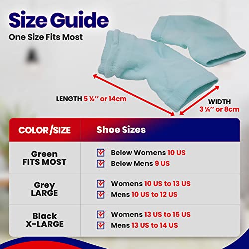 Moisturizing Socks For Cracked Heel Repair - Dry Heels Treatment For Rough Feet, Toeless Aloe Lotion Moisturizer Silicone Gel Lined Moisture Spa Heel Socks Pedicure Foot Care For Women Men Fits Most #TOP3