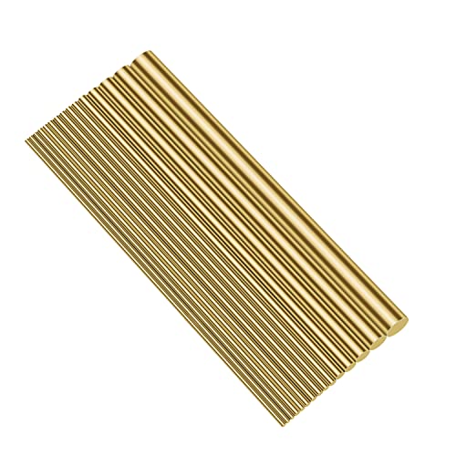 Sutemribor Brass Round Rods Bar Assorted Diameter 1Mm-8Mm For Diy Craft (15 Pcs) #TOP1