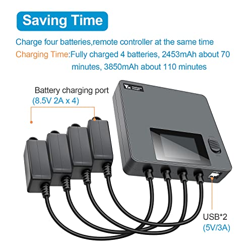 Anbee Mini 3 Pro Drone Battery Charger, 6-In-1 Quick Charging Hub Station With Discharging Storage Mode For Dji Mini 3 Pro Rc Quadcopter #TOP4