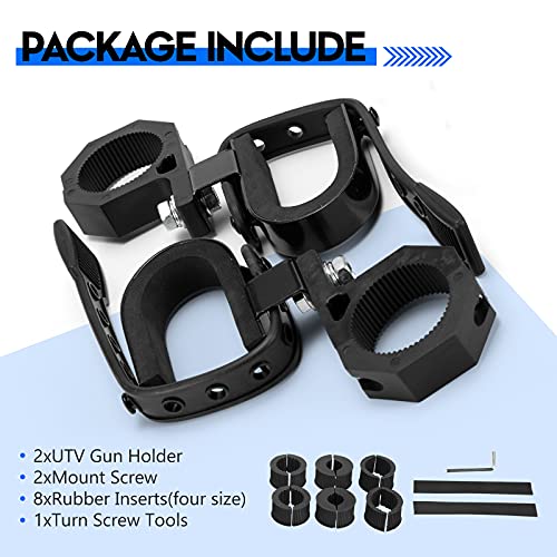 image for BUNKER INDUST UTV Gun Holder,Gun Rack Clamp Compatible with Polaris RZ