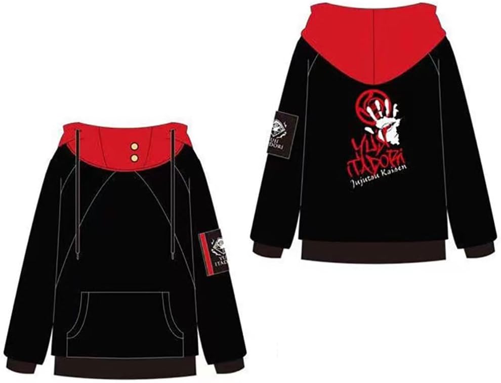 JJK Cosplay Hoodie Satoru Pullover Hoodie Anime Sweatshirt 3D Novelty Unisex Hooded