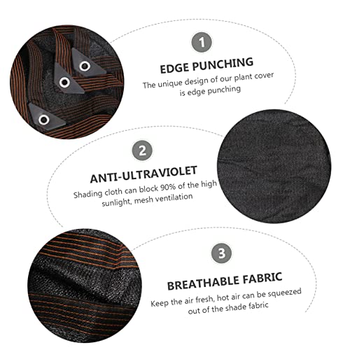 Parasol para patio exterior sombreado granero bloque uv lona ventilada resistente 4