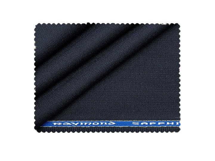 raymond Wool Blend Fine Sapphire Suiting & unstiched Trouser Fabric (Cut size-1.3MTR)-picture-16