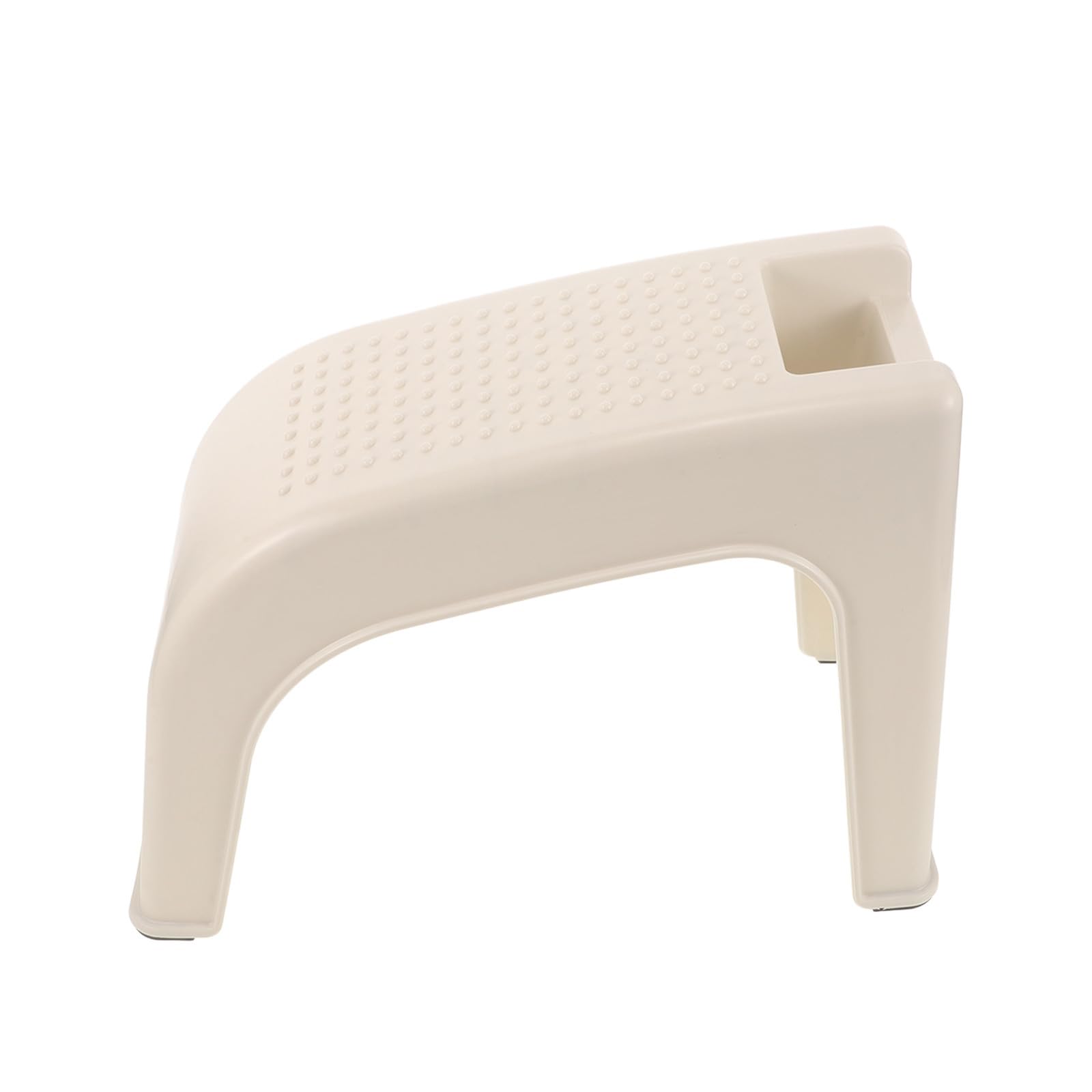 Repose-Pieds pour Manucure : Tabouret Minimaliste en Plastique Blanc