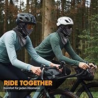 Atmungsaktive Sturmhaube, Skimaske für Herren, Reiten, Rennen, Snowboard, Radfahren, Schwarz 02, Einheitsgröße – Ansicht 5