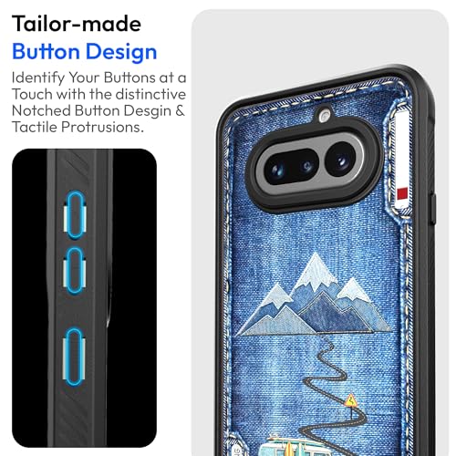 Image of KAPAVER Standstone Back Cover Case for Nothing Phone 4a | Nothing Phone 4a Back Cover (Denim Adventure)