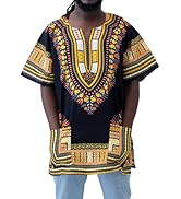 DA'IKI Dashiki Cotton Shirt African Tribal Kaftan Boho Caftan Unisex