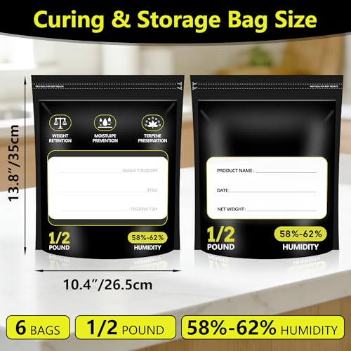 6 Pack 8 Ounce Terpene Bags