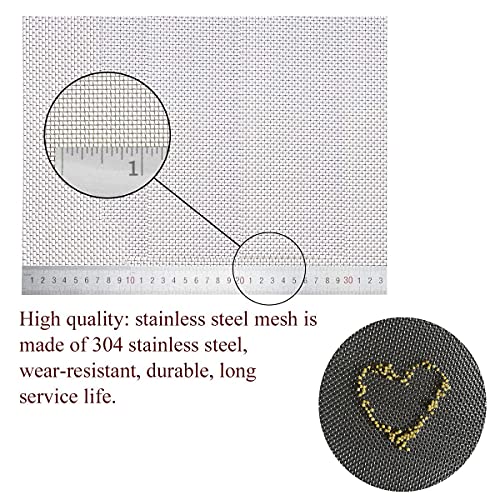 Draadgaas, 304 roestvrij staal, 2 stuks, 20 Mesh, 300 x 210 mm gaasdoek, knaagdier-, vliegengaas - Image 5