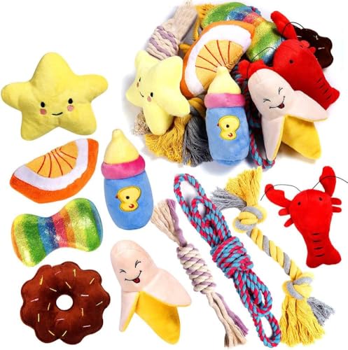 Set de 10 juguetes mordibles para perros pequeños PLAYJOY