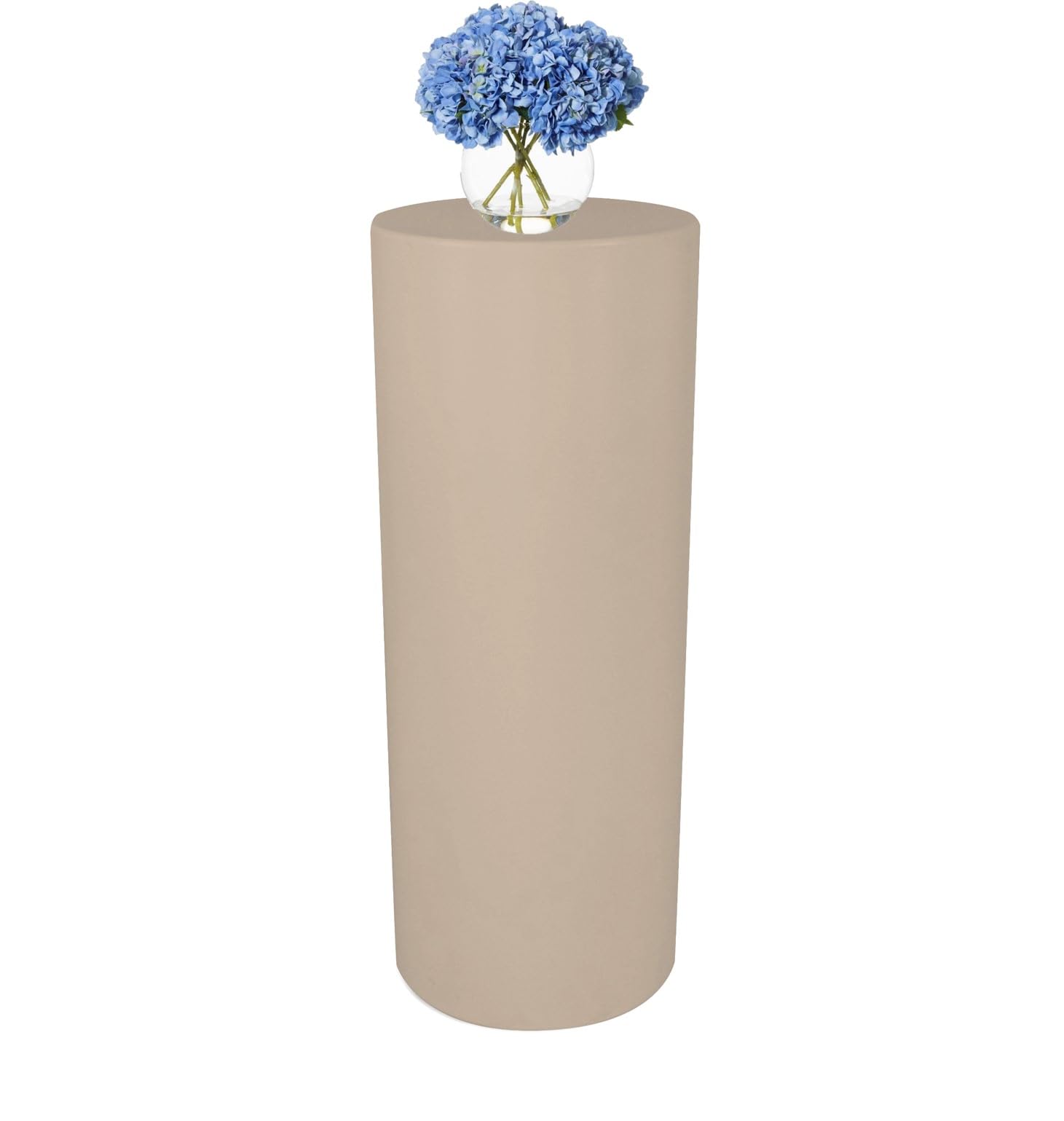Plinthe cylindrique Kloris tourterelle 90cm pour surélever vos gâteaux de fête sans vaciller