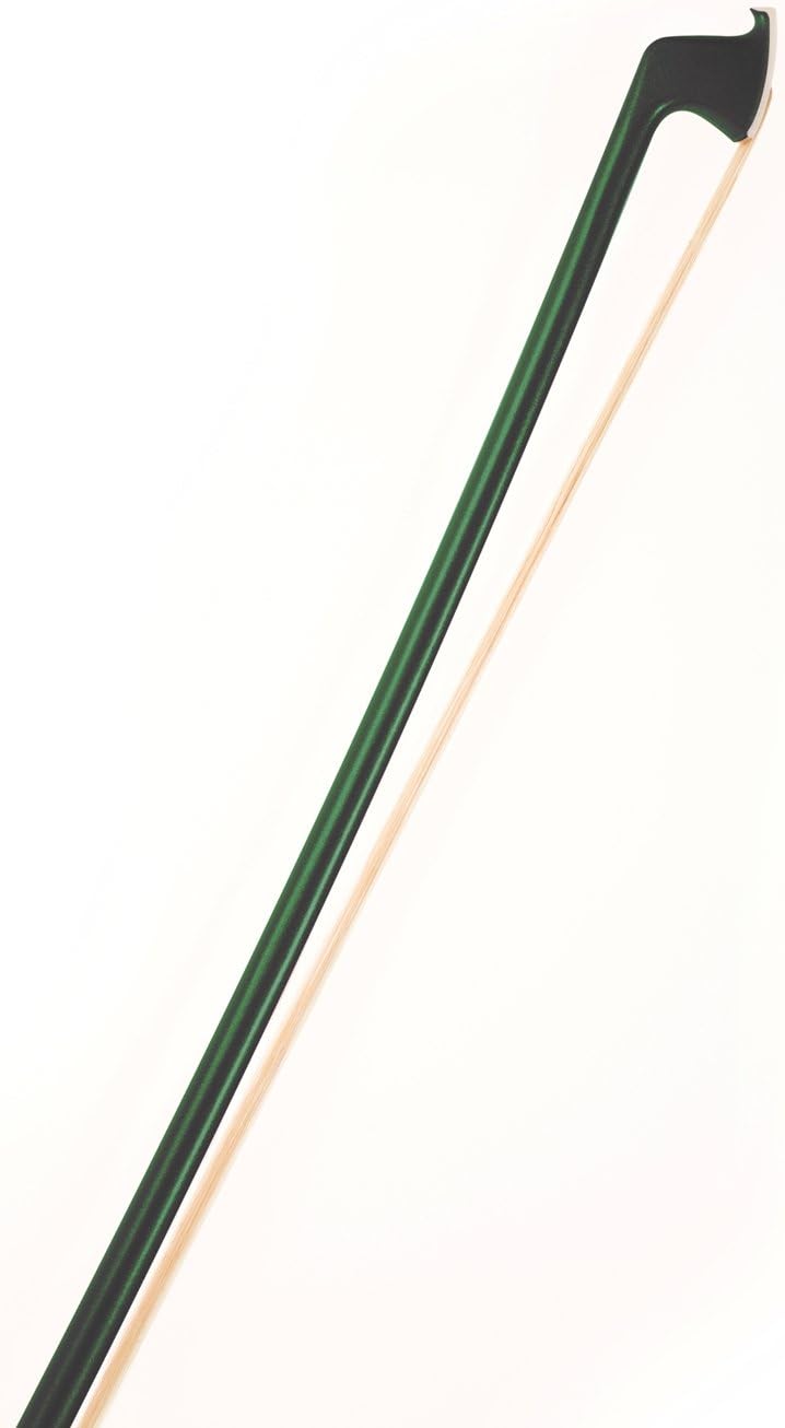 Glasser Fiberglass Violin Bow With Horse Hair (4/4, Green)
