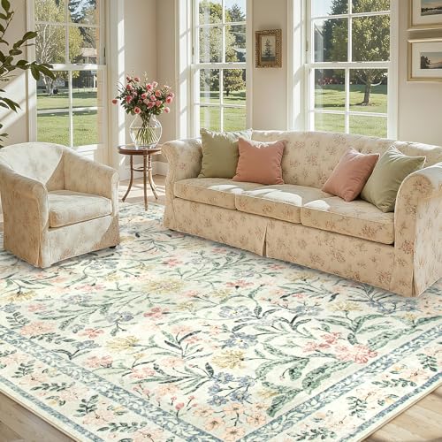Lahome Boho Rugs for Living Room, Washable Large 8 x