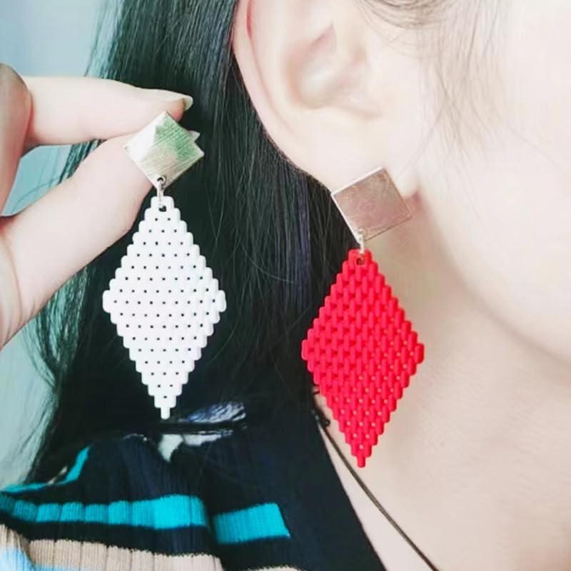 Acrylic Geometric Earrings - Image 5