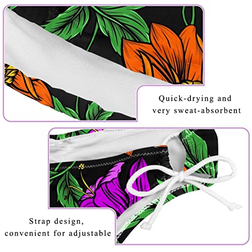 Bikini femme roses oranges confortable et extensible taille unique L - 3