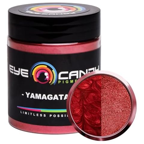 Eye Candy Premium Mica Powder Pigment “Yamagata Red” (25g) Multipurpose DIY Arts and Crafts Additive | Natural Bath Bombs, Resin, Paint, Epoxy, Soap, Nail Polish, Lip Balm Cover