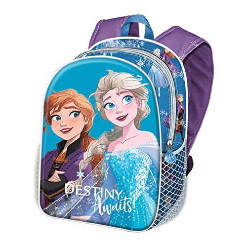 Disney Frozen 2 Destiny, Mochila 3D Pequeña, Azul