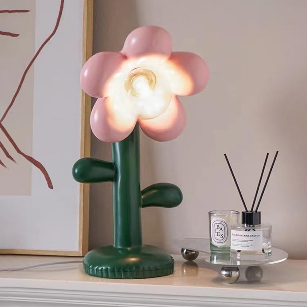 Lampada Da Tavolo Decorativa Moderna, Lampada Tavolo A Forma Di Fiore | Lampada Da Tavolo Decorativa A Fiori Multiuso, Lampada Da Camera For Ragazze, Stile Alla Moda E Pratico, Romantico