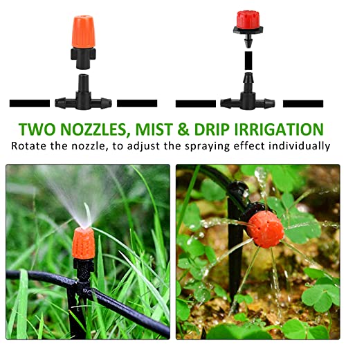 Molingritar Automatic Drip Irrigation Kit Watering System With Digital Timer, Self Watering Kits Garden Irrigation System With 82Ft 1/4" Distribution Tubing Hose, Irrigation Equipment For Garden, Lawn #TOP4