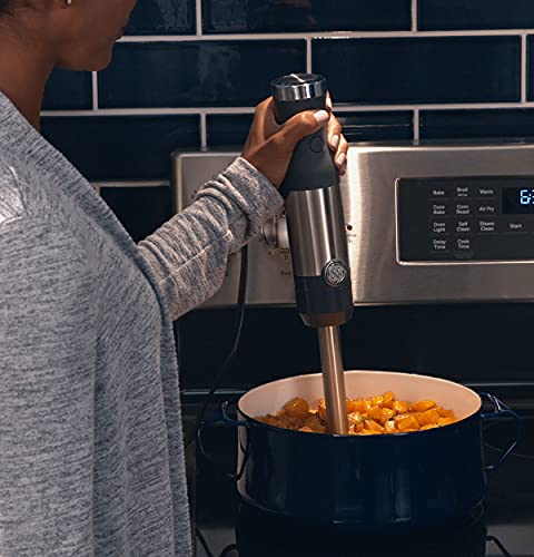 Ge Immersion Blender | Handheld Blender For Shakes, Smoothies, Baby Food, Soups & More | 2-Speed Functionality | Easy Clean Kitchen Essentials | 500 Watts | Stainless Steel #TOP6
