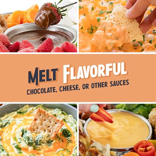 image for Nostalgia Electric Fondue Pot Set for Chocolate & Cheese-Fondue Kit wi