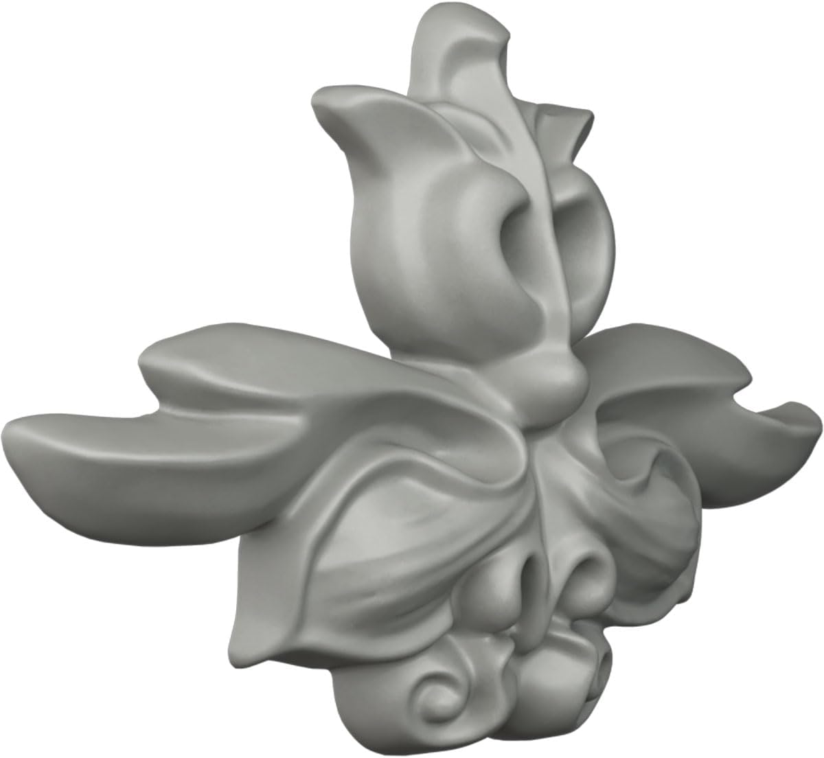Gray Polyurethane Architectural Ribbon Center Onlay