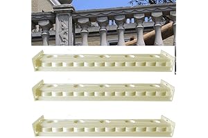 3 PCS 39.37“ Precast Baluster Rail Concrete Mold, Precast Balcony Railing Cover...